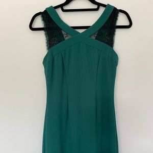 BCBGMaxazria green dress. Size 2